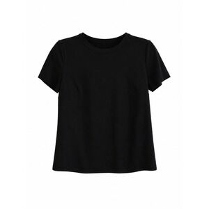 NWT Bailey 44 Haven Faux Suede Top Small Black Tee MSRP $108